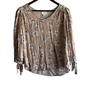 Everly Light Pink Floral Top